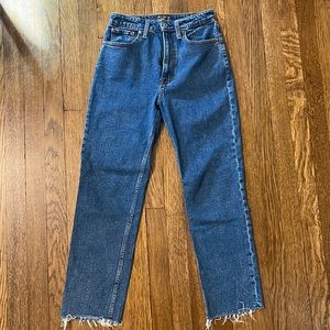 Abercrombie & Fitch Zoe Natural Rise Ankle Straight Leg Jeans